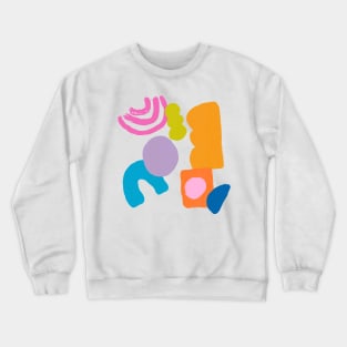 Abstract Shapes Collage Crewneck Sweatshirt